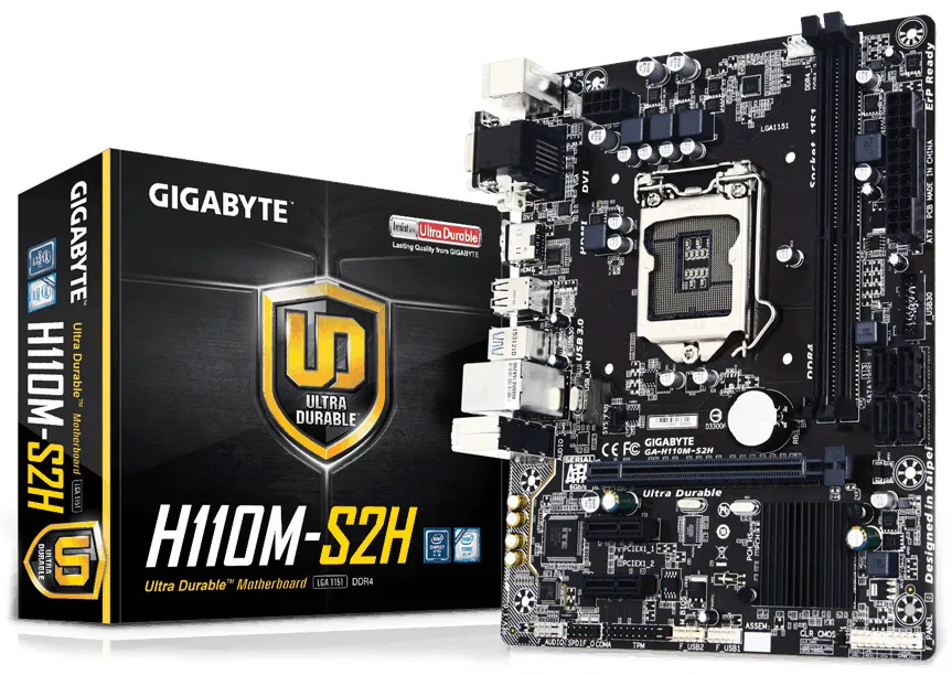 Материнская плата GIGABYTE GA-H110M-S2H rev1.0