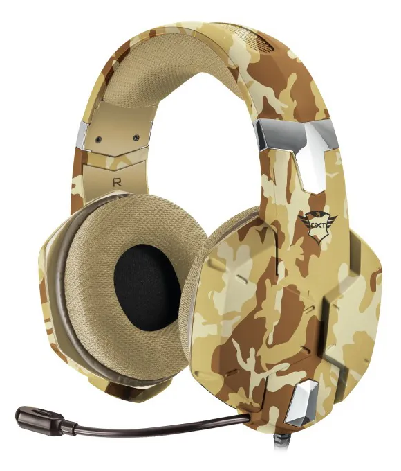 Наушники Trust GXT 322D Carus Headset Desert-camo