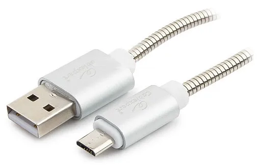 Кабель USB Type A-micro USB Cablexpert CC-G-mUSB02S-1M