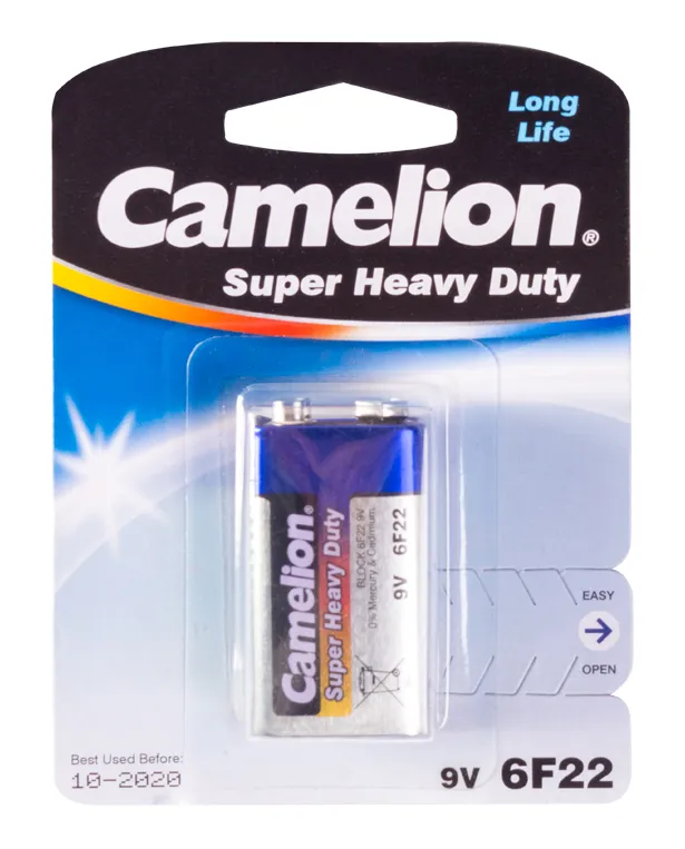 Батарейка CAMELION 6F22-BP1B