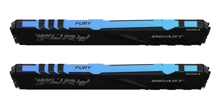 Оперативная память 16 GB kit Kingston Fury Beast RGB KF436C17BBAK2/16