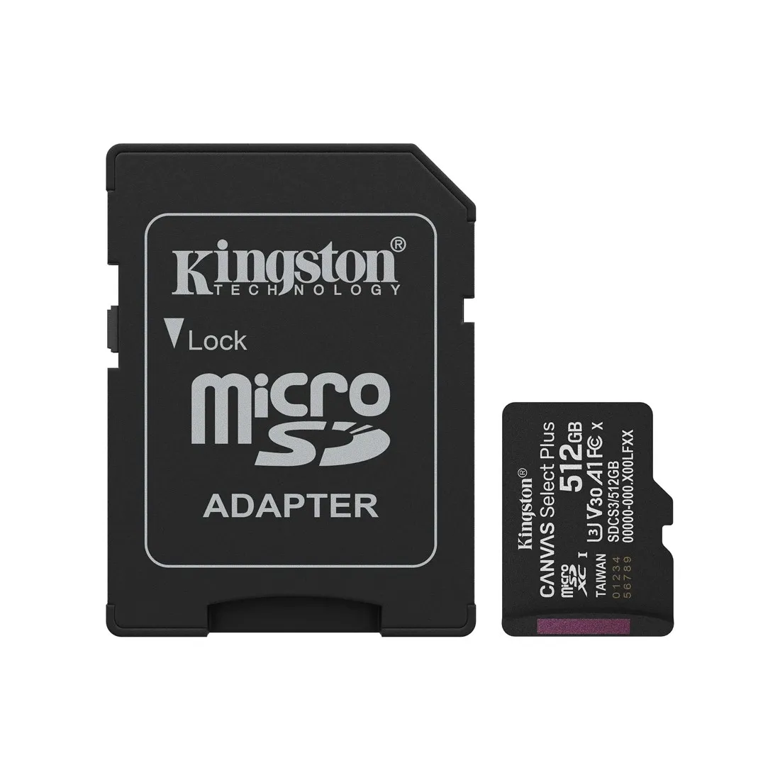 Карта памяти MicroSD 512GB Class 10 UHS-I Kingston SDCS3/512GB