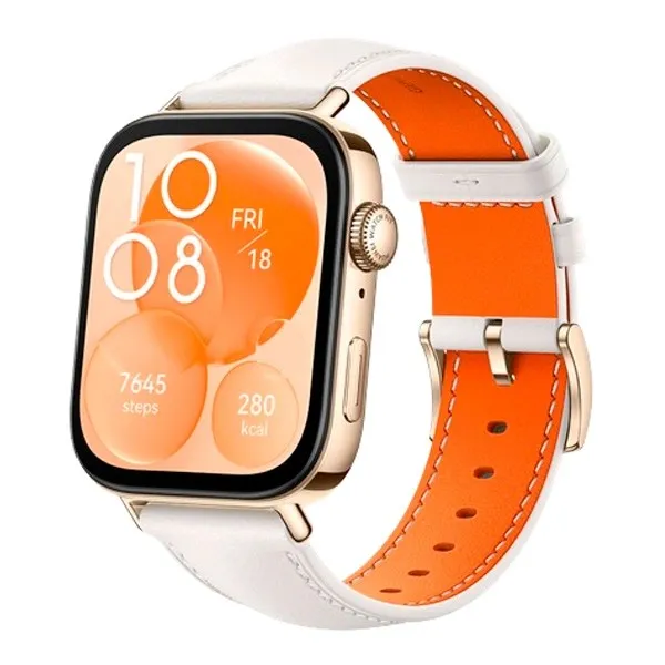 Смарт-часы Huawei WATCH FIT 3 Pearl White Leather Strap Solo-B19V