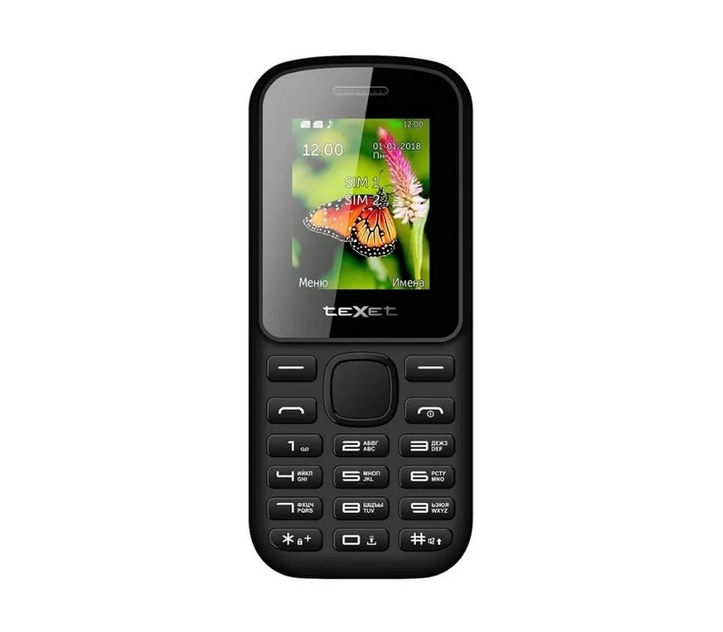 Мобильный телефон Texet TM-130 черный