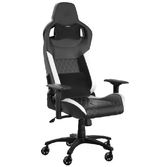 Игровое компьютерное кресло Corsair T1 RACE Черно-белый CF-9010060-WW