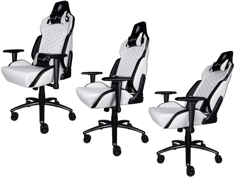 Игровое компьютерное кресло 1st Player DK2 White/Black