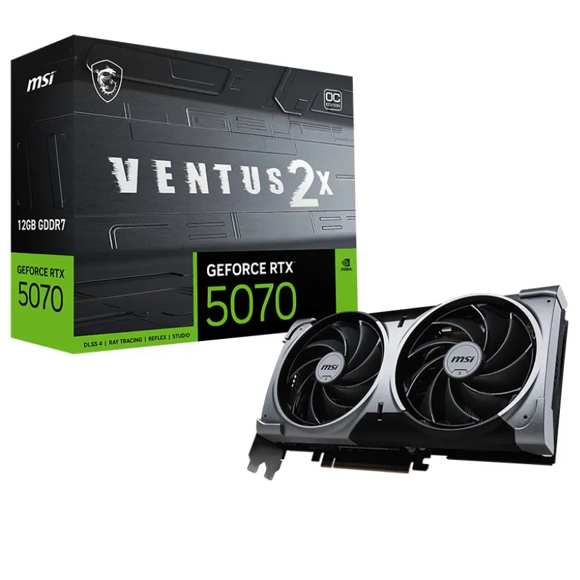 Видеокарта 12Gb MSI RTX 5070 12G VENTUS 2X OC