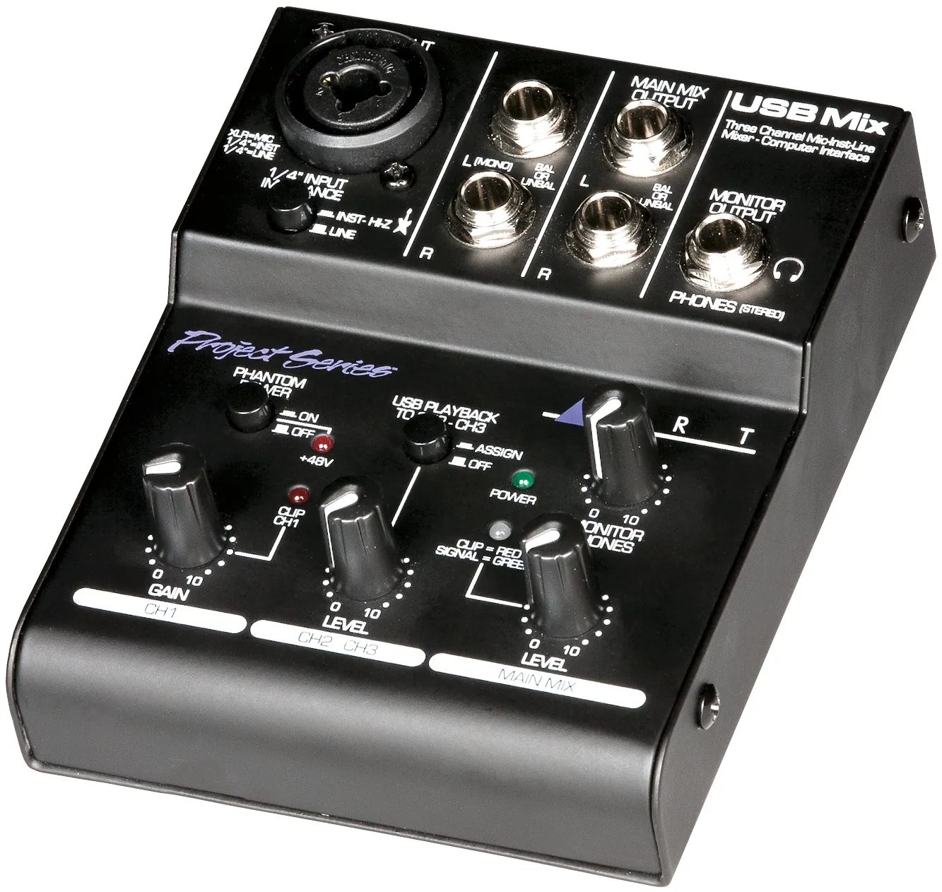Звуковая карта SB ART USB Mix Project series XLR/Hi-Z/Line