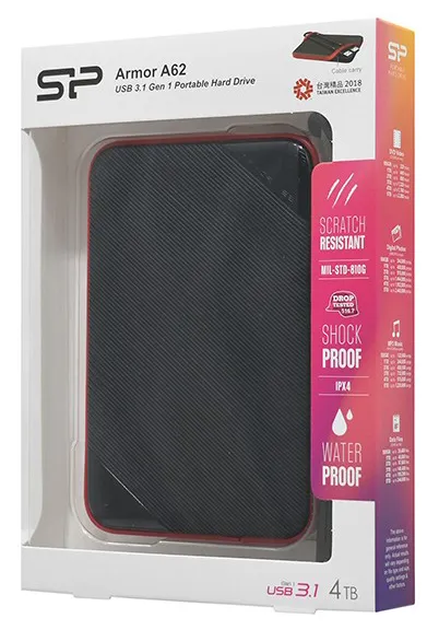 Внешний жесткий диск 4 TB Silicon Power A62 SP040TBPHD62LS3K Black