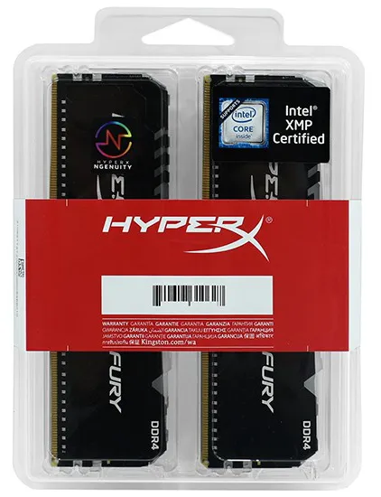 Оперативная память 32 GB kit Kingston HyperX Fury RGB HX436C18FB4AK2/32