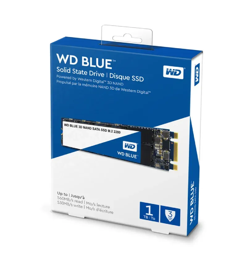 SSD накопитель 1ТБ WD WDS100T2B0B Blue 3D NAND