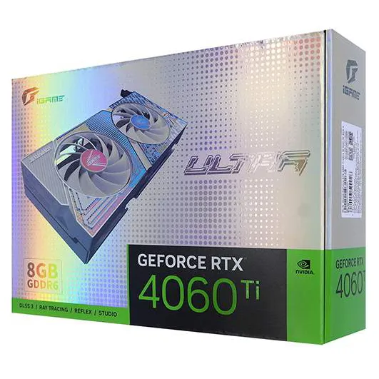 Видеокарта 8 GB Colorful iGame RTX 4060 Ti Ultra W DUO OC 8GB-V