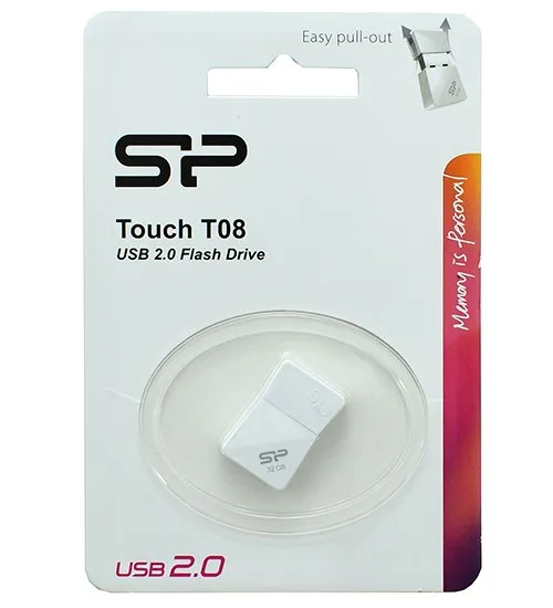 USB флешка 32GB Silicon Power Touch T08 SP032GBUF2T08V1W USB 2.0 white