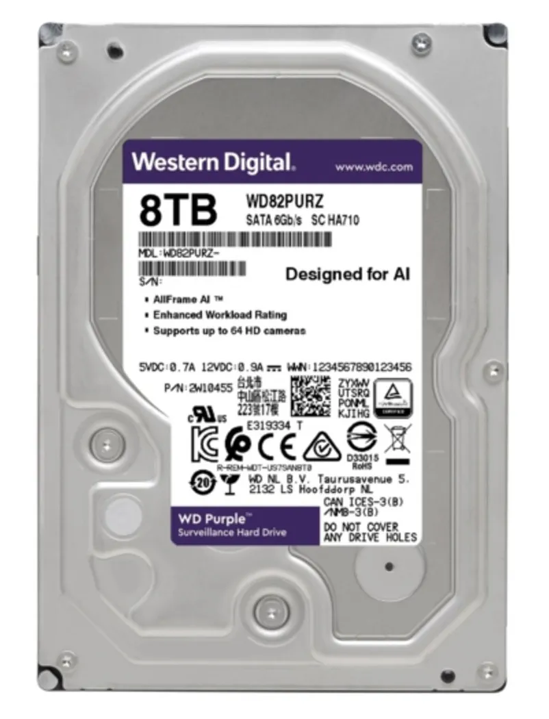 Жесткий диск 8TB WD Purple WD82PURZ