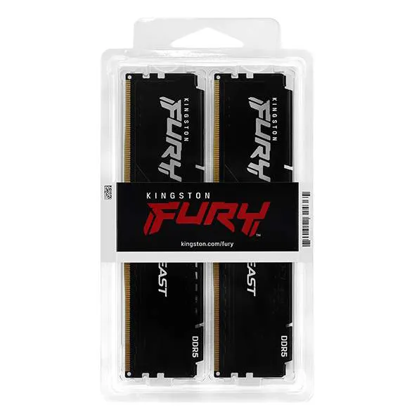 Оперативная память 32 GB kit Kingston Fury Beast KF568C34BBK2-32