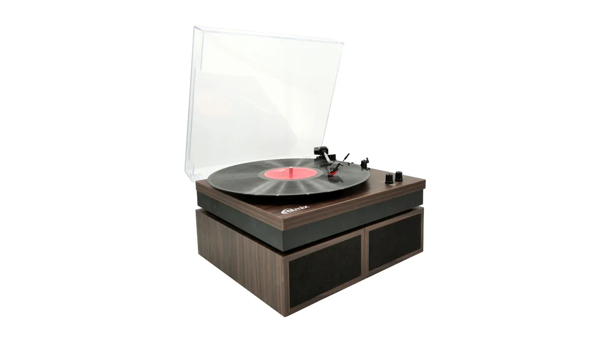 Проигрыватель виниловый Ritmix LP-340B темное дерево
