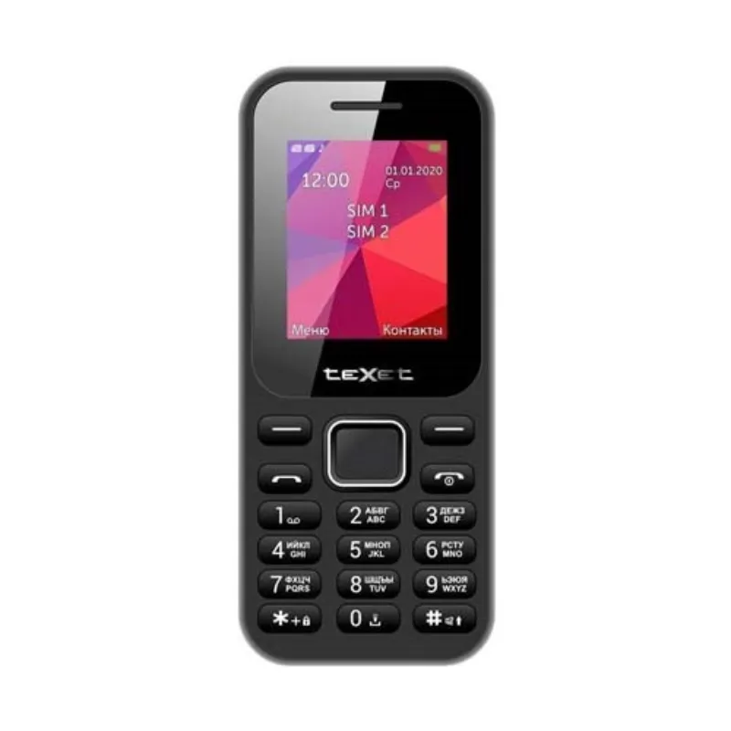 Мобильный телефон Texet TM-122 черный