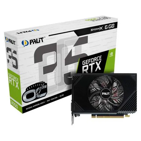 Видеокарта 6Gb PALIT RTX3050 STORMX OC V1 6G NE63050S18JE-1072F
