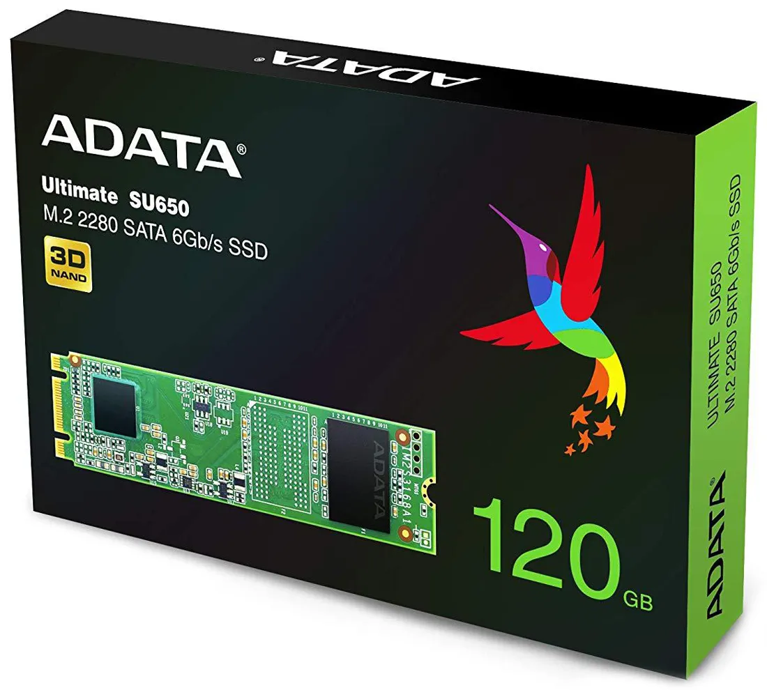 SSD накопитель 120 GB ADATA SU650  ASU650NS38-120GT-C M.2
