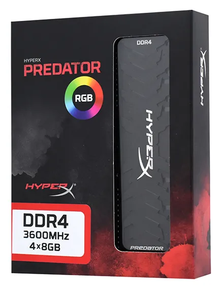Оперативная память 32 Гб kit Kingston HyperX Predator RGB HX436C17PB4AK4/32