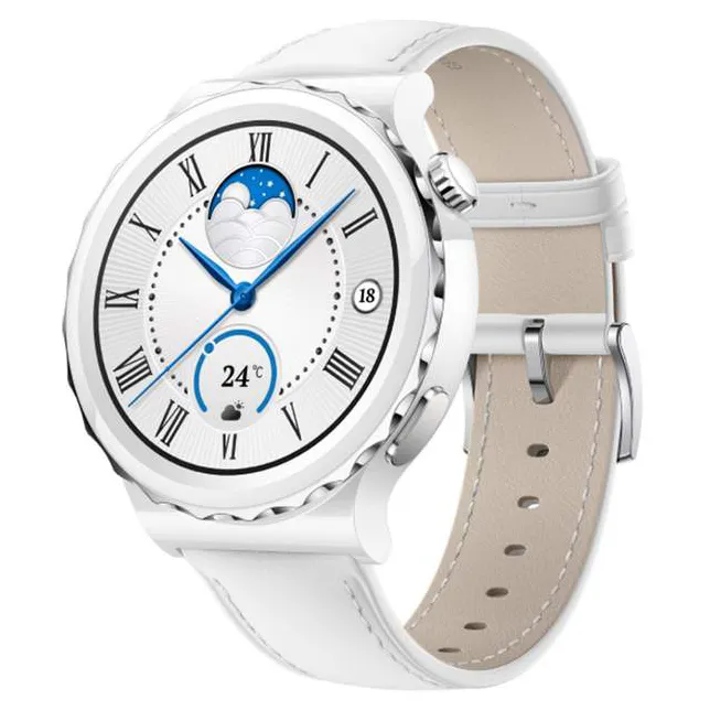Смарт часы Huawei Watch GT 3 Pro FRG-B19 42mm White Leather Strap