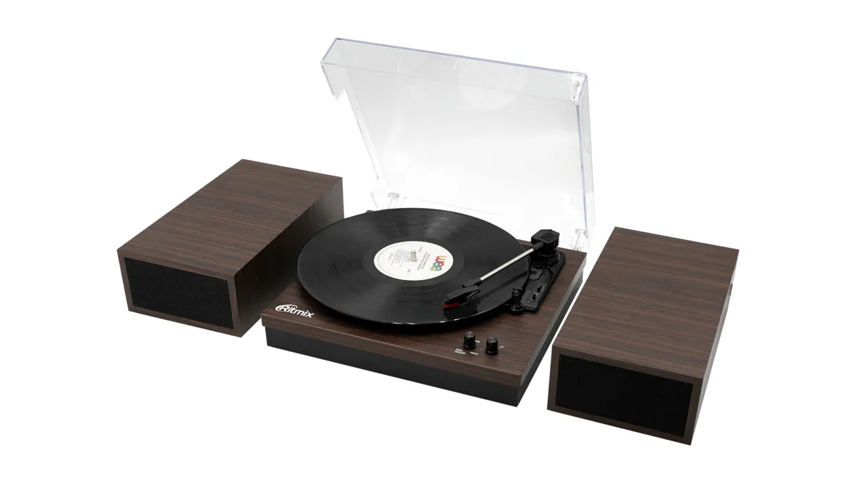 Проигрыватель виниловый Ritmix LP-340B темное дерево