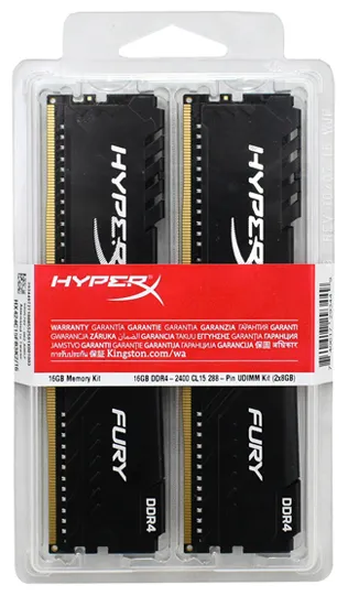 Оперативная память 16 GB kit Kingston HyperX Fury HX424C15FB3K2/16