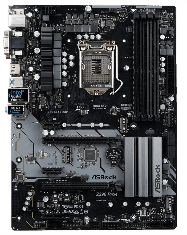Материнская плата ASRock Z390 PRO 4