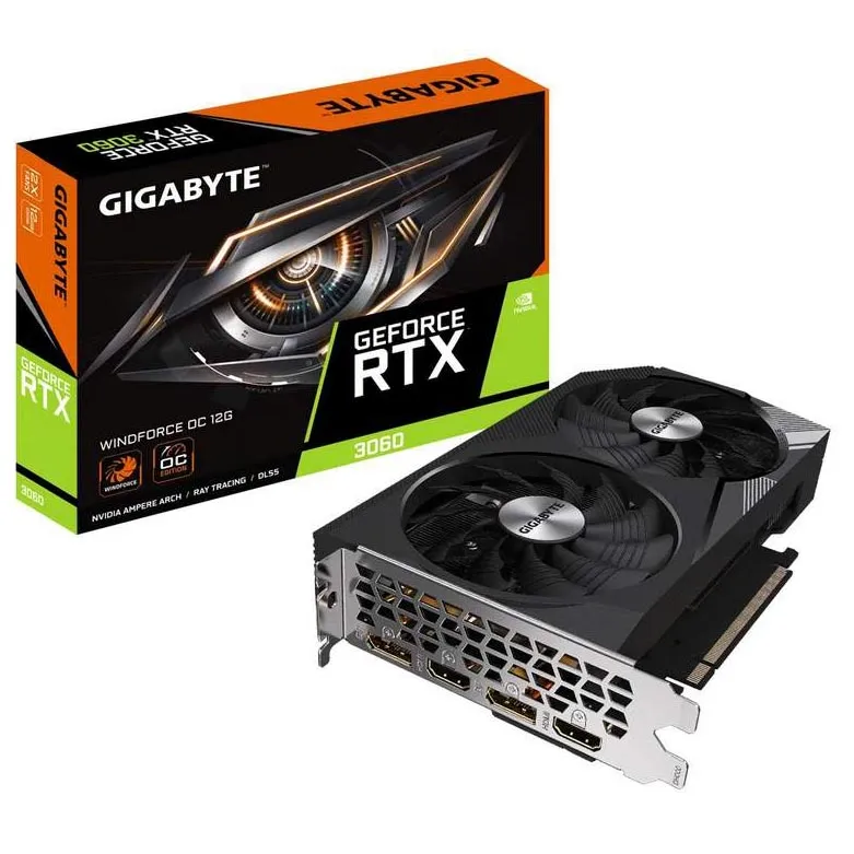 Видеокарта 12 GB Gigabyte RTX 3060 WF OC GV-N3060WF2OC-12GD REV2.0