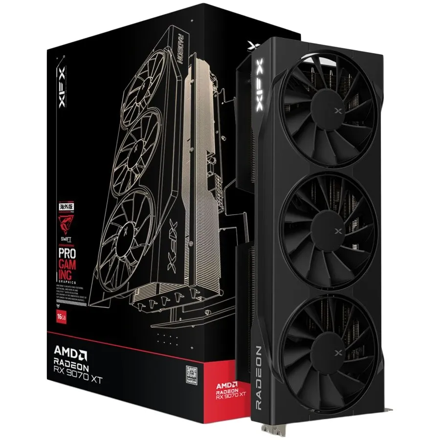 Видеокарта XFX Swift AMD Radeon RX 9070XT 16GB RX-97TSWF3B9