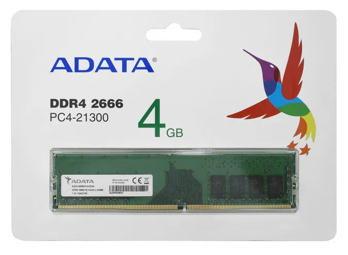 Оперативная память 4 GB ADATA AD4U26664G19-RGN