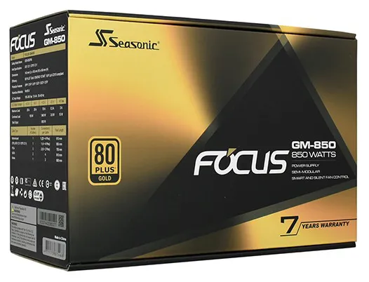 Блок питания 850W Seasonic Focus GM-850 SSR-850FM
