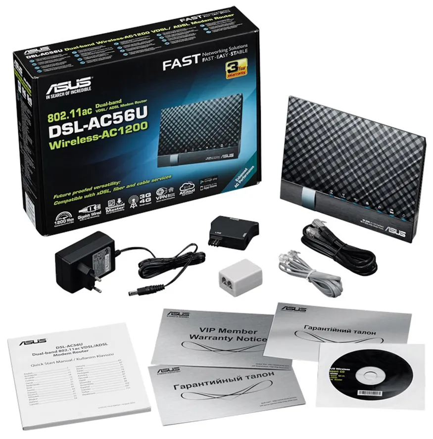 Модем Asus DSL-AC56U