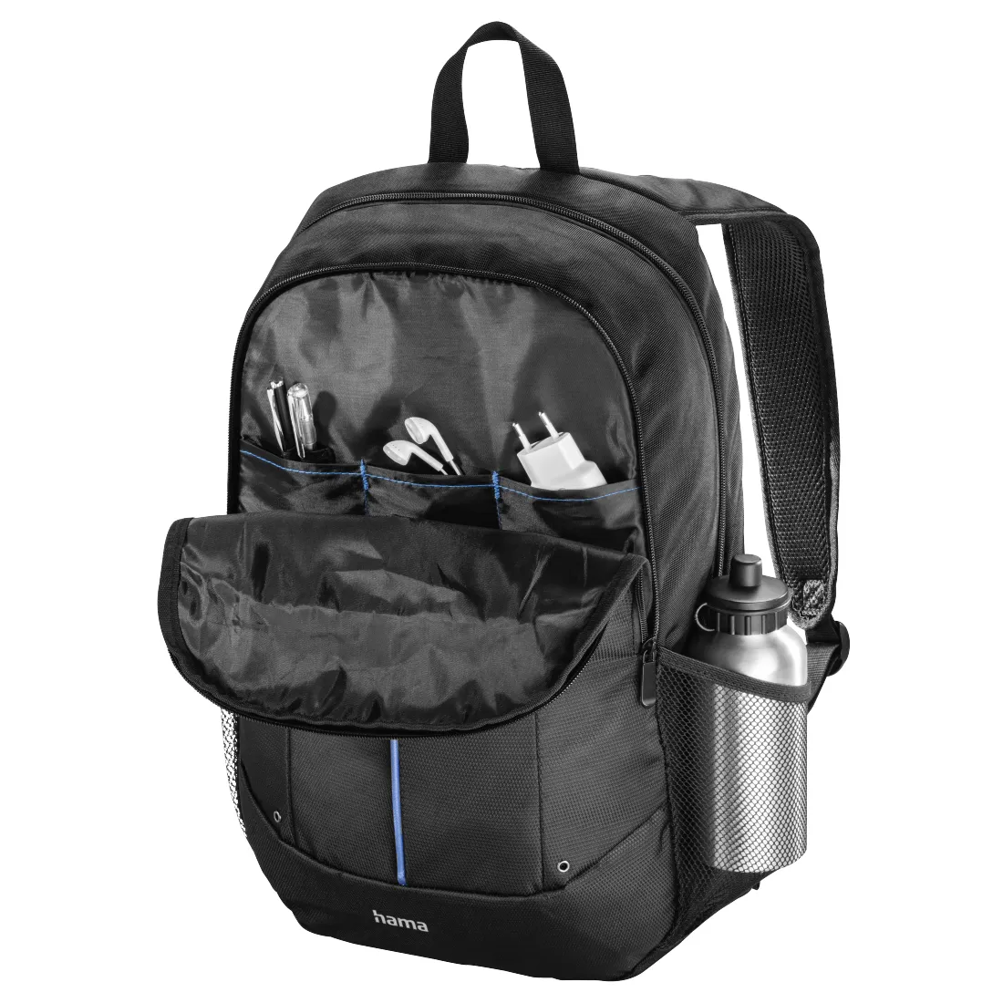 Рюкзак для ноутбука Hama Cape Town, 00216491, up to 15.6", Black-blue