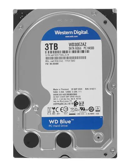 Жесткий диск 3Tb Western Digital Blue WD30EZAZ