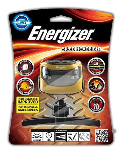 Фонарь налобный Energizer 5 Led 3x AAA