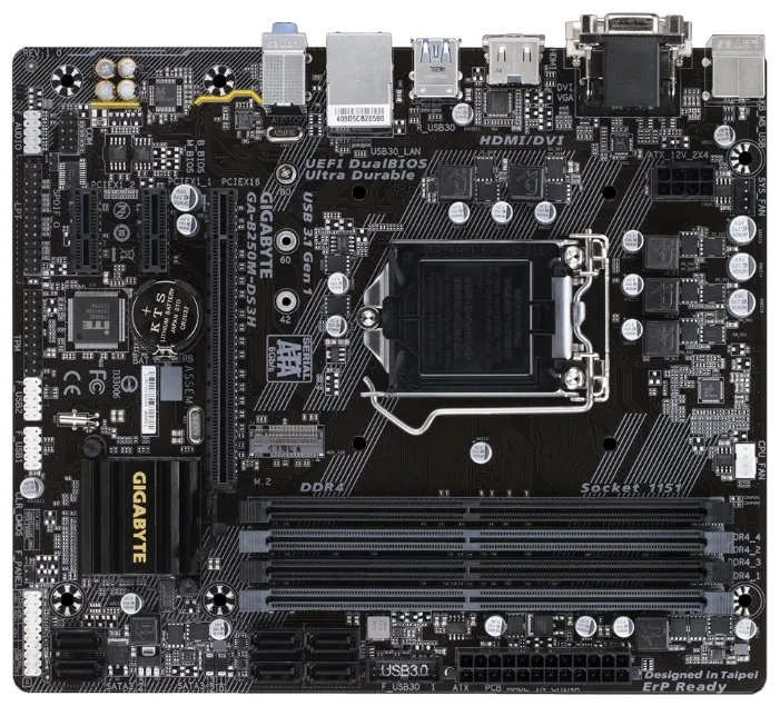 Материнская плата Gigabyte GA-B250M-DS3H rev1.0