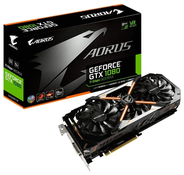 Видеокарта Gigabyte GV-N1080AORUS-8GD