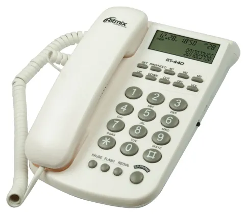 Телефон проводной Ritmix RT-440 white