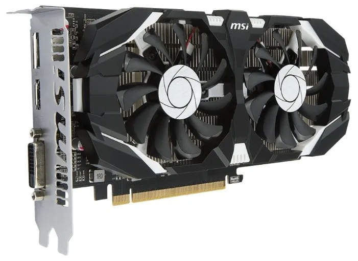 Видеокарта 4Gb MSI GeForce GTX 1050 Ti 4GT OC