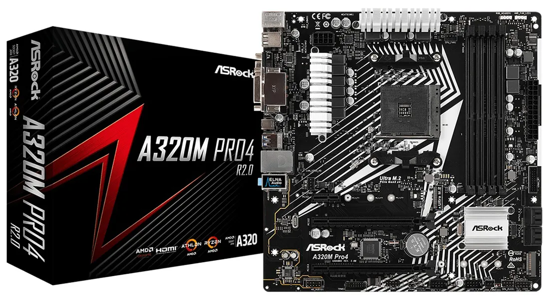 Материнская плата ASRock A320M PRO4 R2.0