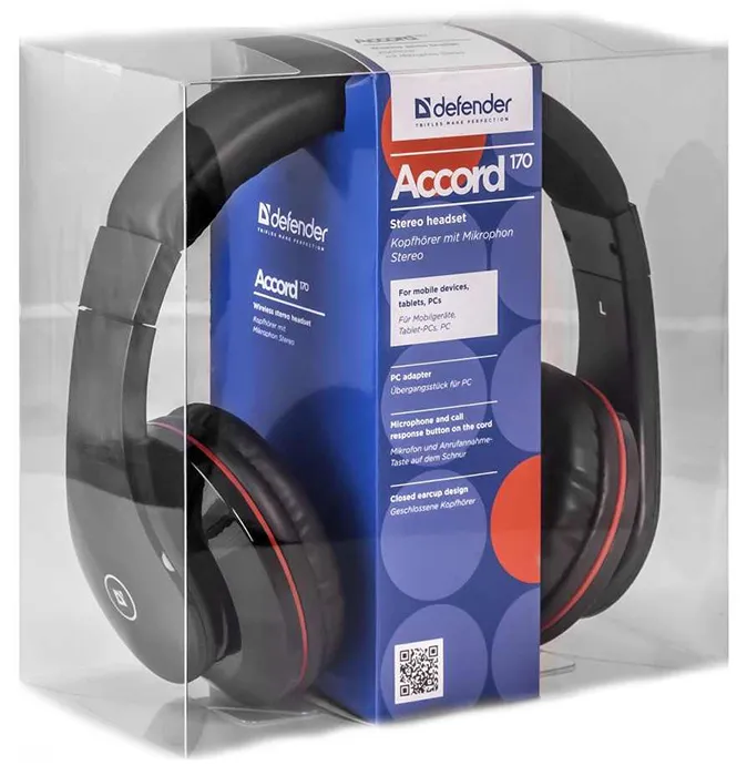 Наушники Defender Accord 171 Черный