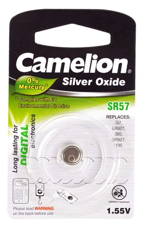 Батарейка CAMELION SR57-BP1(0%Hg)