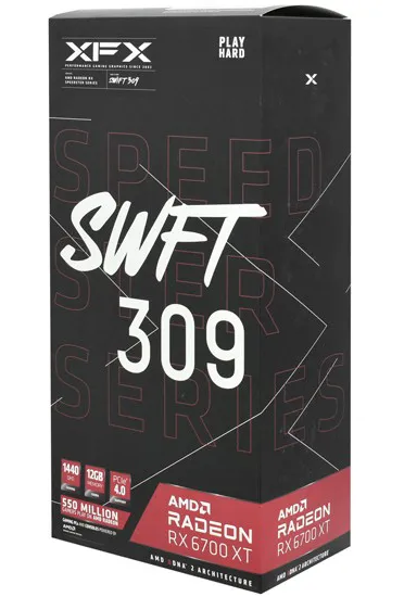 Видеокарта 12 GB XFX Speedster SWFT309 RX 6700 XT RX-67XTYJFDV