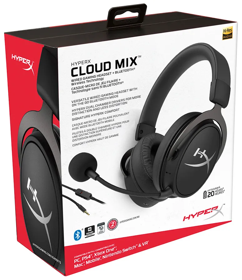 Наушники HyperX Cloud MIX HX-HSCAM-GM Чёрный