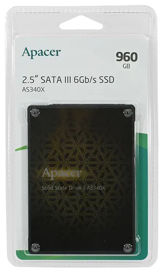 SSD накопитель 960 GB Apacer Panther AS340X AP960GAS340XC-1