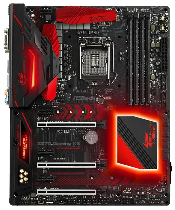Материнская плата ASRock Z270 GAMING K6 90-MXB3M0-A0UAYZ