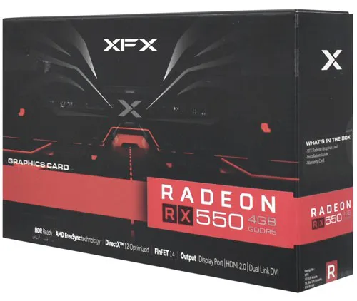 Видеокарта 4 GB XFX RX 550 RX-550P4PFG5