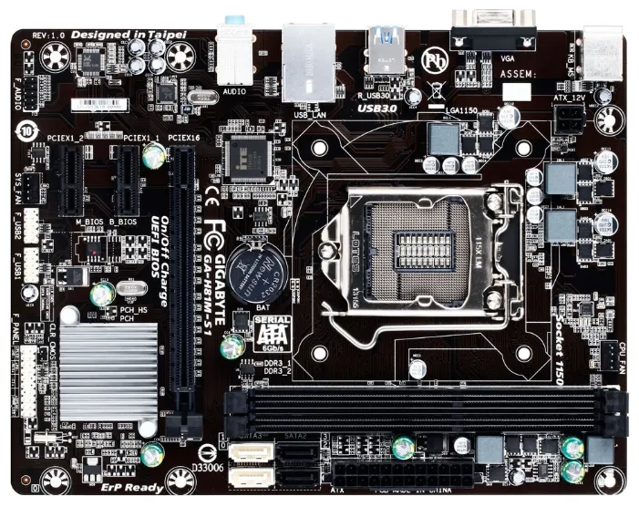 Сист.плата GigaByte H81M-S1 GA-H81M-S1