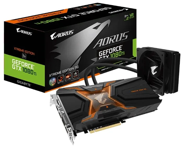 Видеокарта Gigabyte GV-N108TAORUSX W-11GD GTX 1080 Ti Waterforce Xtreme Edition